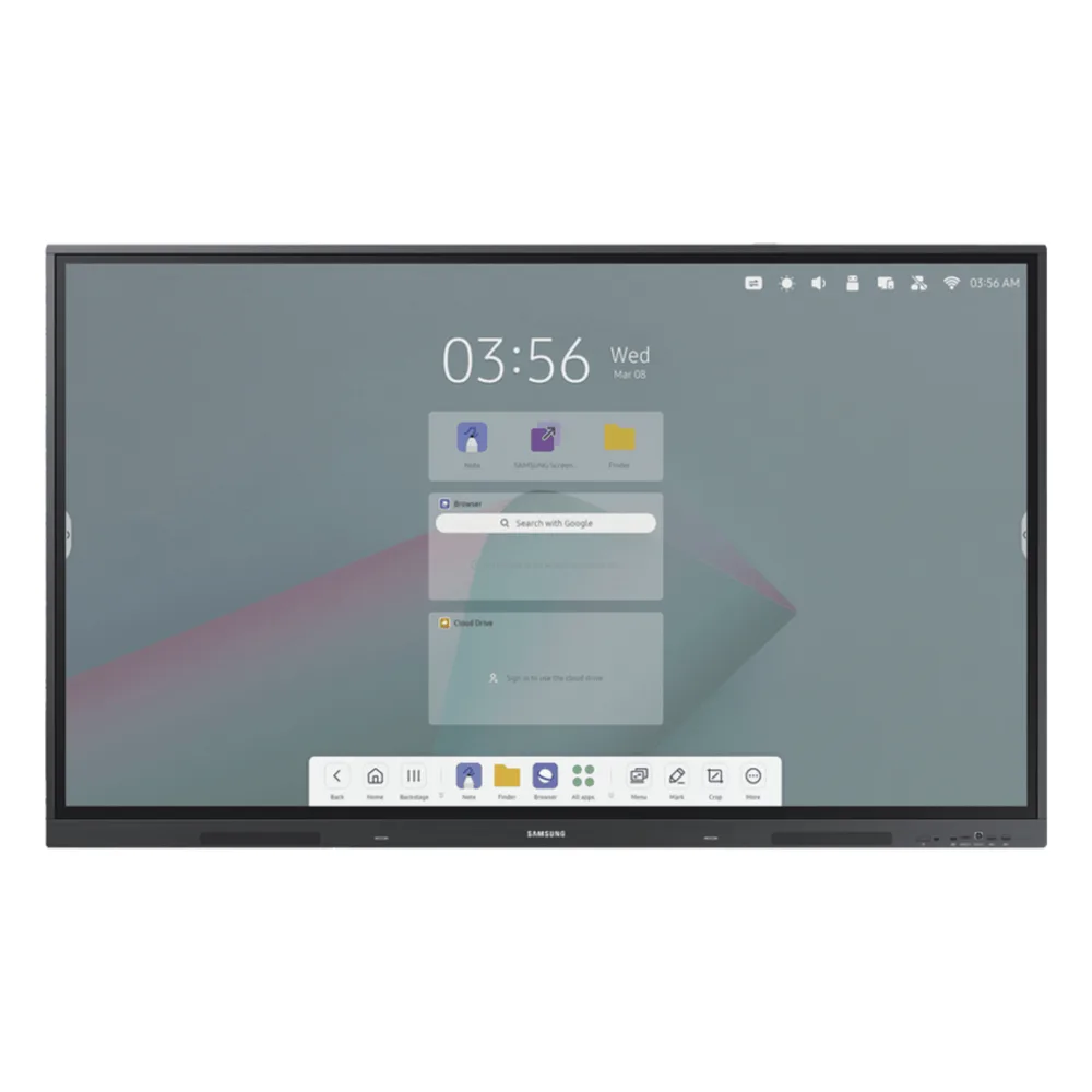 Pantalla Interactiva 75" / Resolución 4K UHD (3840x2160) / Táctil IR / Brillo 400 nits / Android 14 EDLA / WiFi y Bluetooth / Compatible VESA 800x400