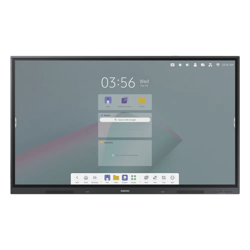 Pantalla Interactiva 86" / Resolución 4K UHD (3840x2160) / Táctil IR 40 Puntos / Brillo 400 nits / Android 13 / WiFi y Bluetooth / Compatible VESA 800x600
