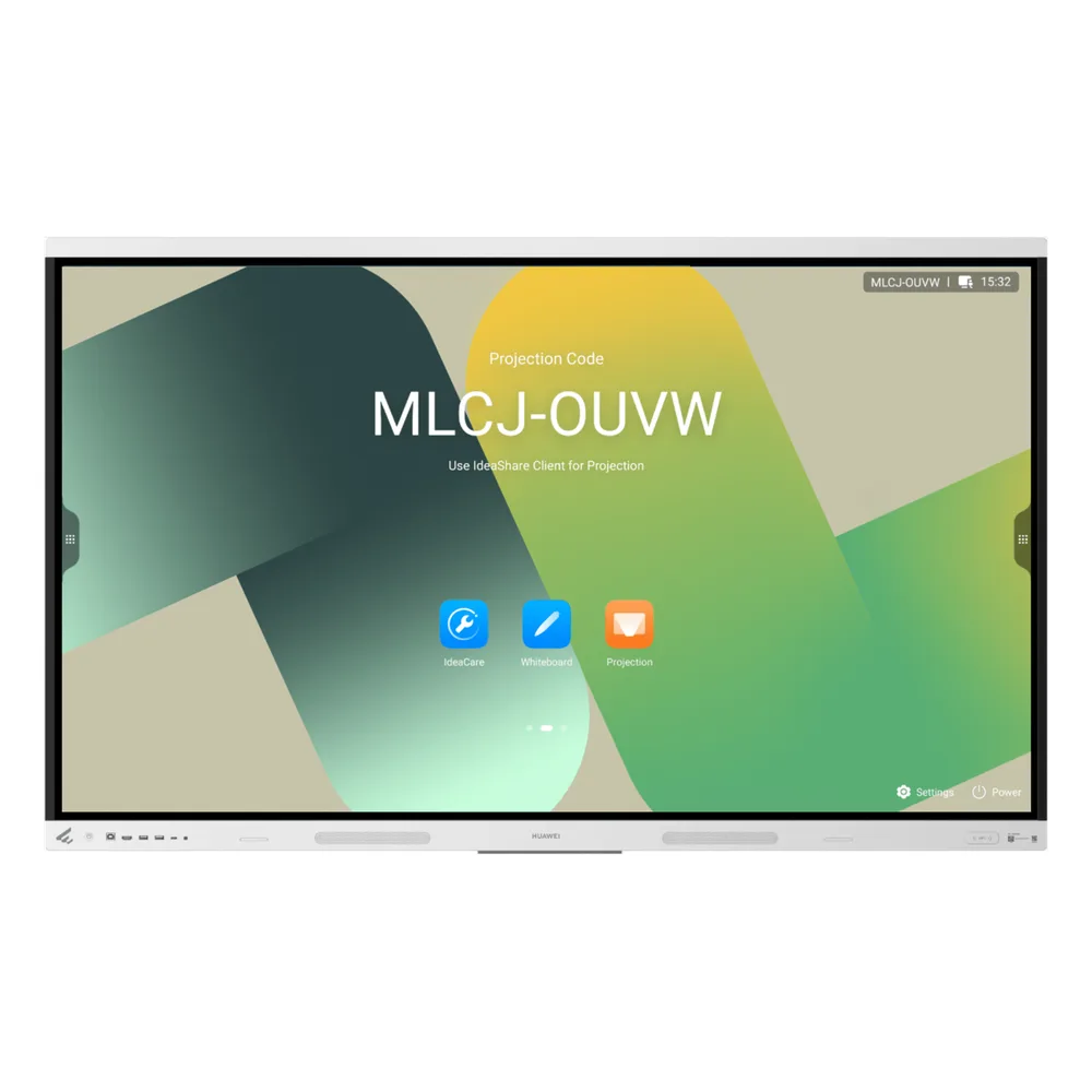 Pantalla Interactiva IdeaHub Board 3 Base de 65" / 4K / 8 GB RAM / 128 GB Flash / Android 15 / Wi-Fi 6  / 25 ms Latencia de Escritura / Gestión desde la Nube