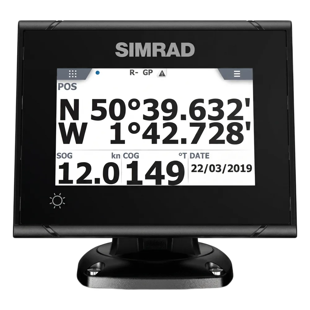 Pantalla Náutica Multifunción / GPS + GLONASS / Rutas y Waypoints / Registro de Viaje / Páginas de Posición y Rumbo / Trama AIS / Páginas de Datos Digitales Configurables / Atenuación por Potenciómetro Exte