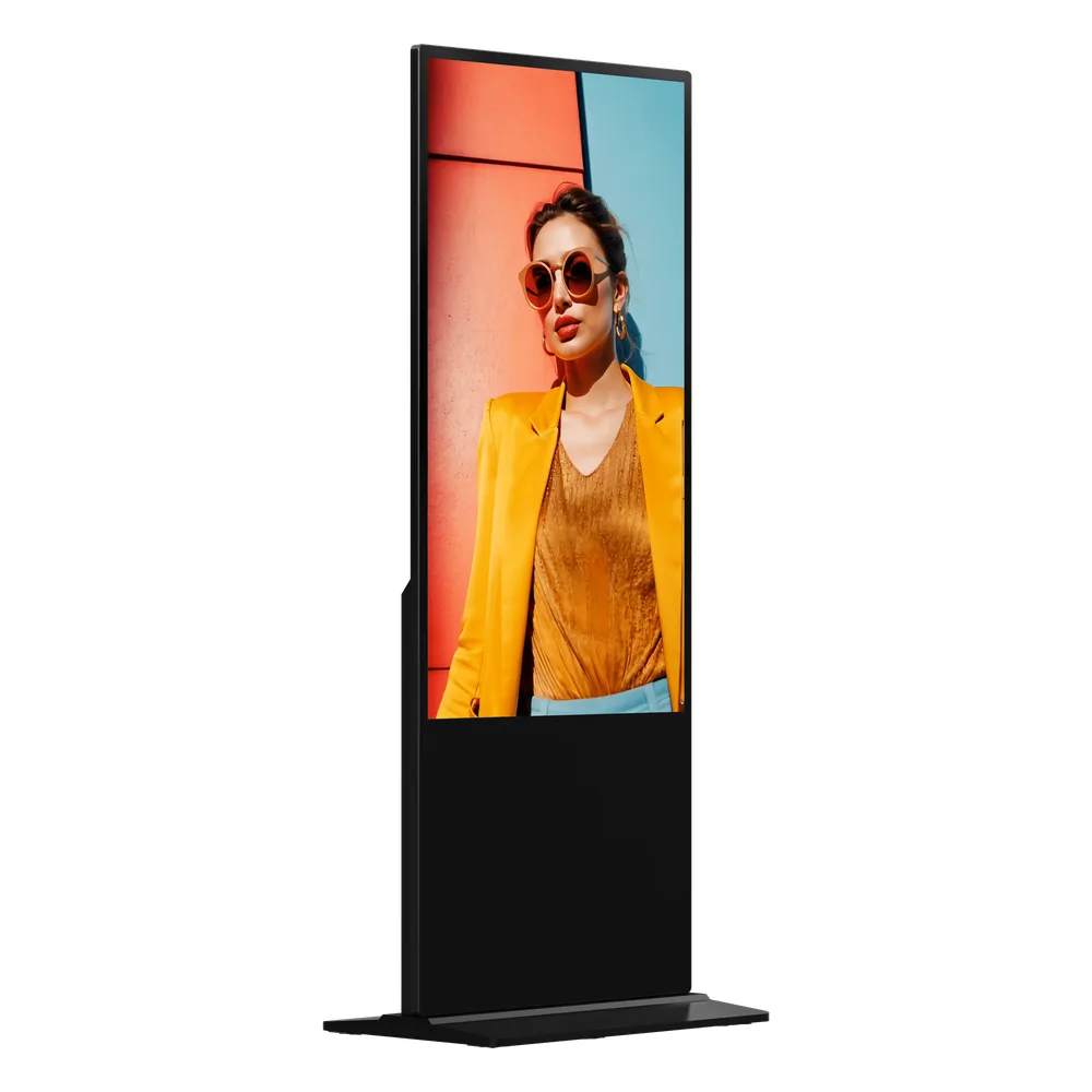 Pantalla Táctil de 55" 4K para Publicidad Digital / Base para Piso (Tótem) / Gestión de Contenido y Control Centralizado – vista 3