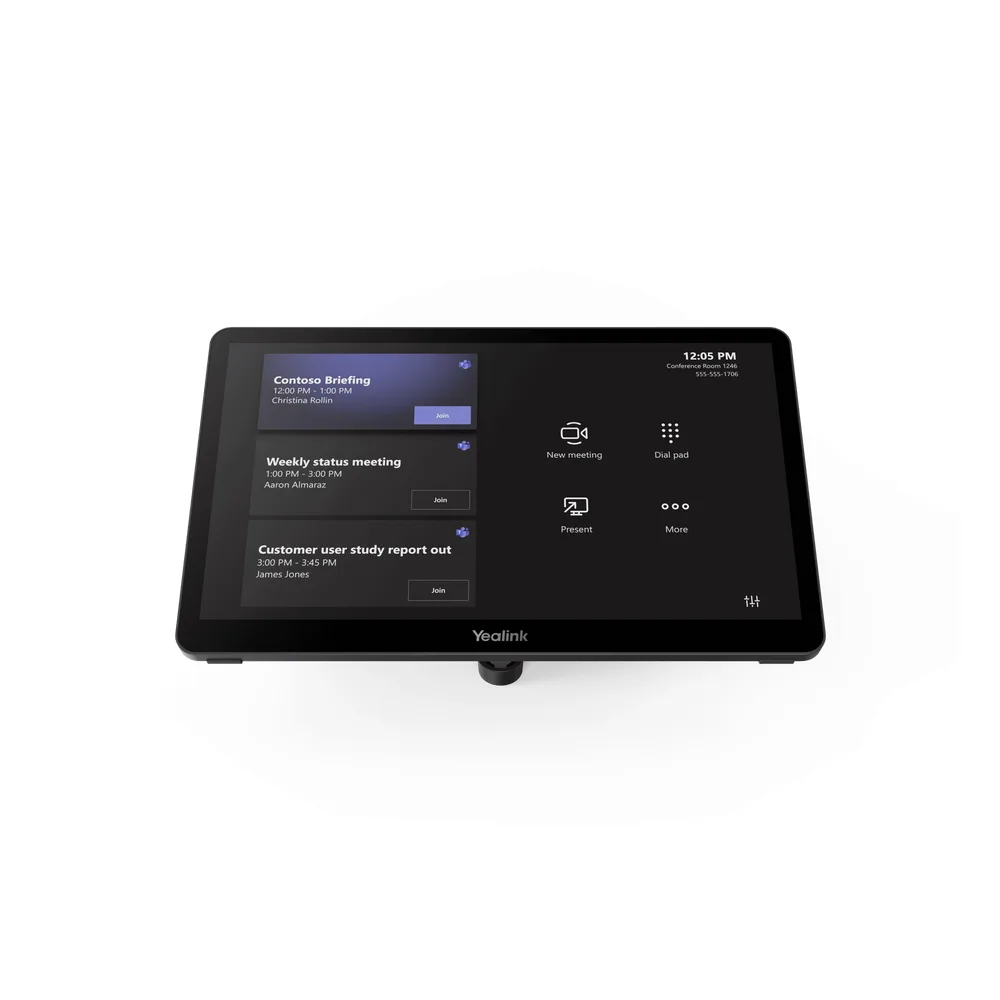 Pantalla Tactil MTouch Plus para Sistemas Microsoft Teams Rooms Yealink con Diseño Avanzado y Control Colaborativo – vista 2