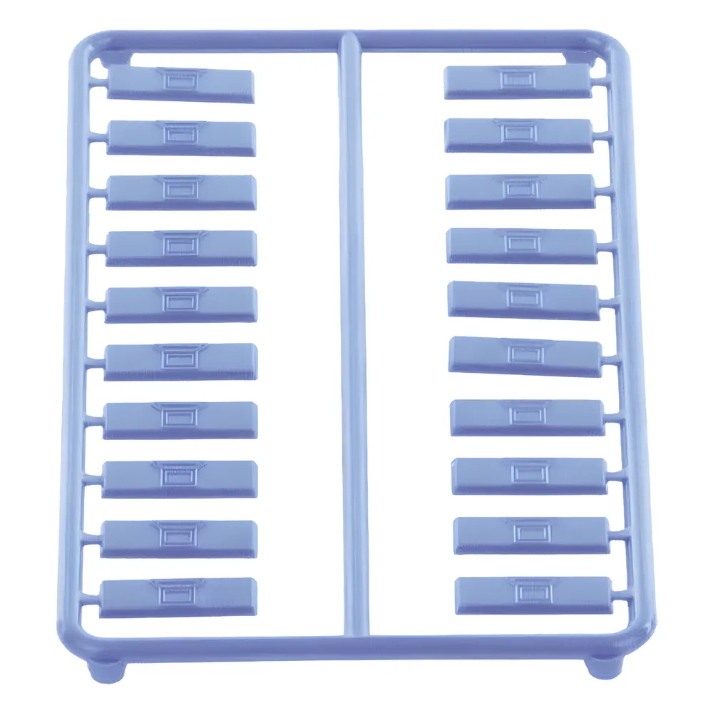 Paquete de 100 Iconos de Datos de Instalación a Presión, Para Jacks Mini-Com de Panduit, De Plástico, Color Azul – vista 6