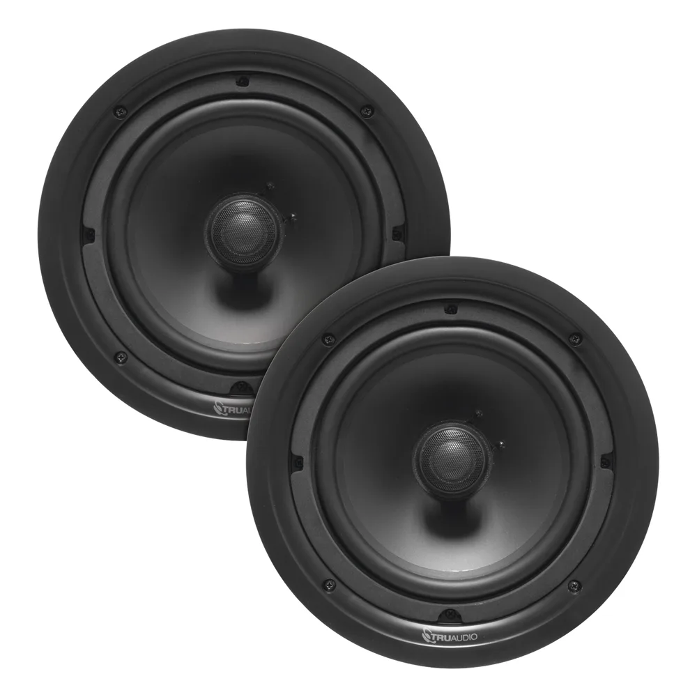 Par de altavoces de techo de 2 vías | woofer de 8in | 120 watts | 8 Ohms
