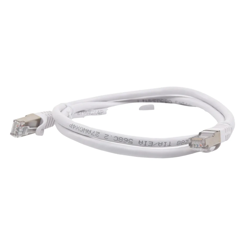 Patch Cord Cat6A 10G Blindado 1.0 Metro (3.28 Pies) Blanco – vista 2