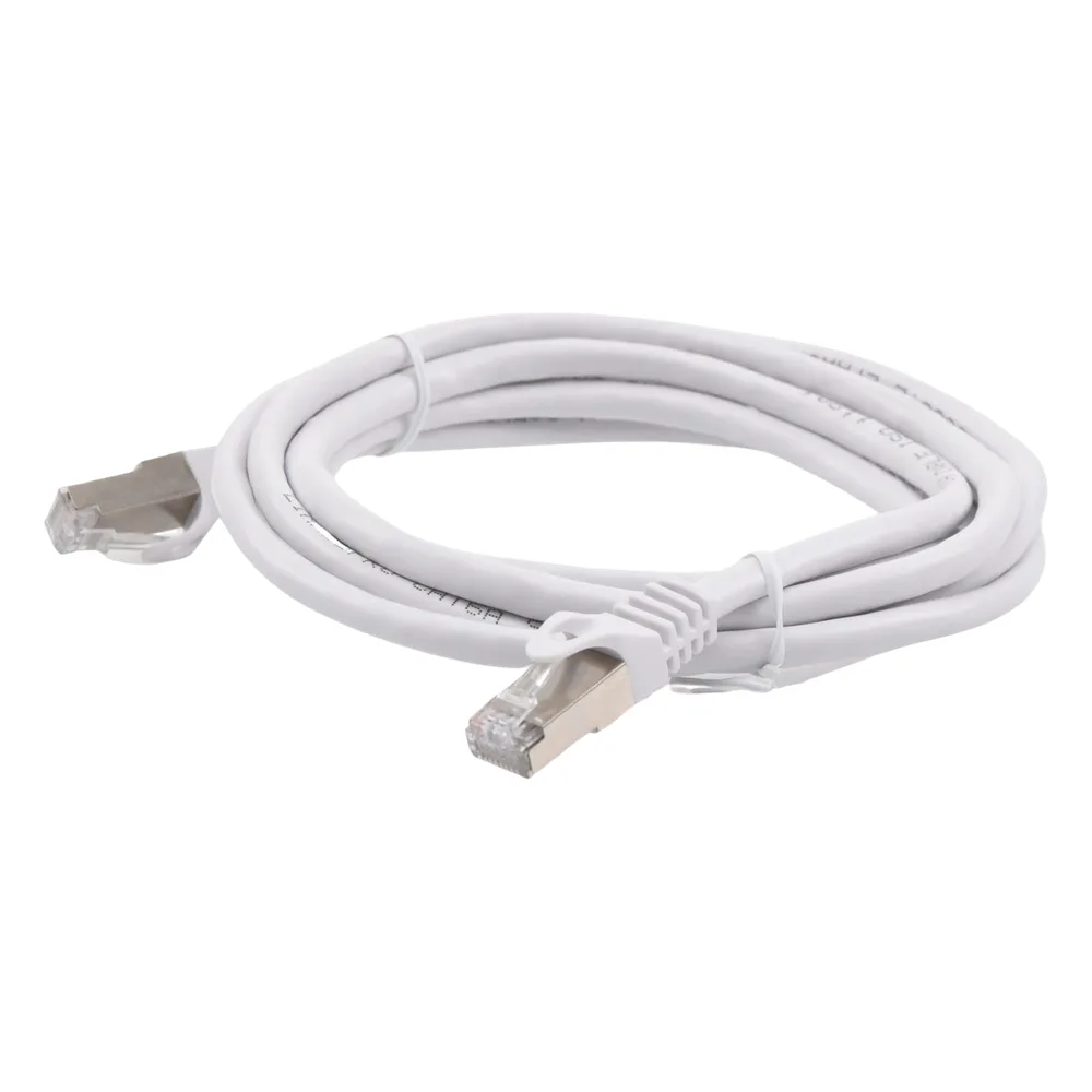 Patch Cord Cat6A 10G Blindado 2 Metros (6.56 Pies) Blanco – vista 5