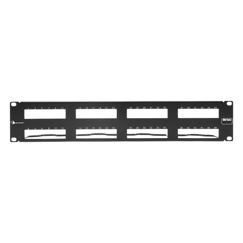PATCH PANEL MAX VACIO ID VERTICAL UTP 48 PTOS PLANO 2U NEGRO – vista 3