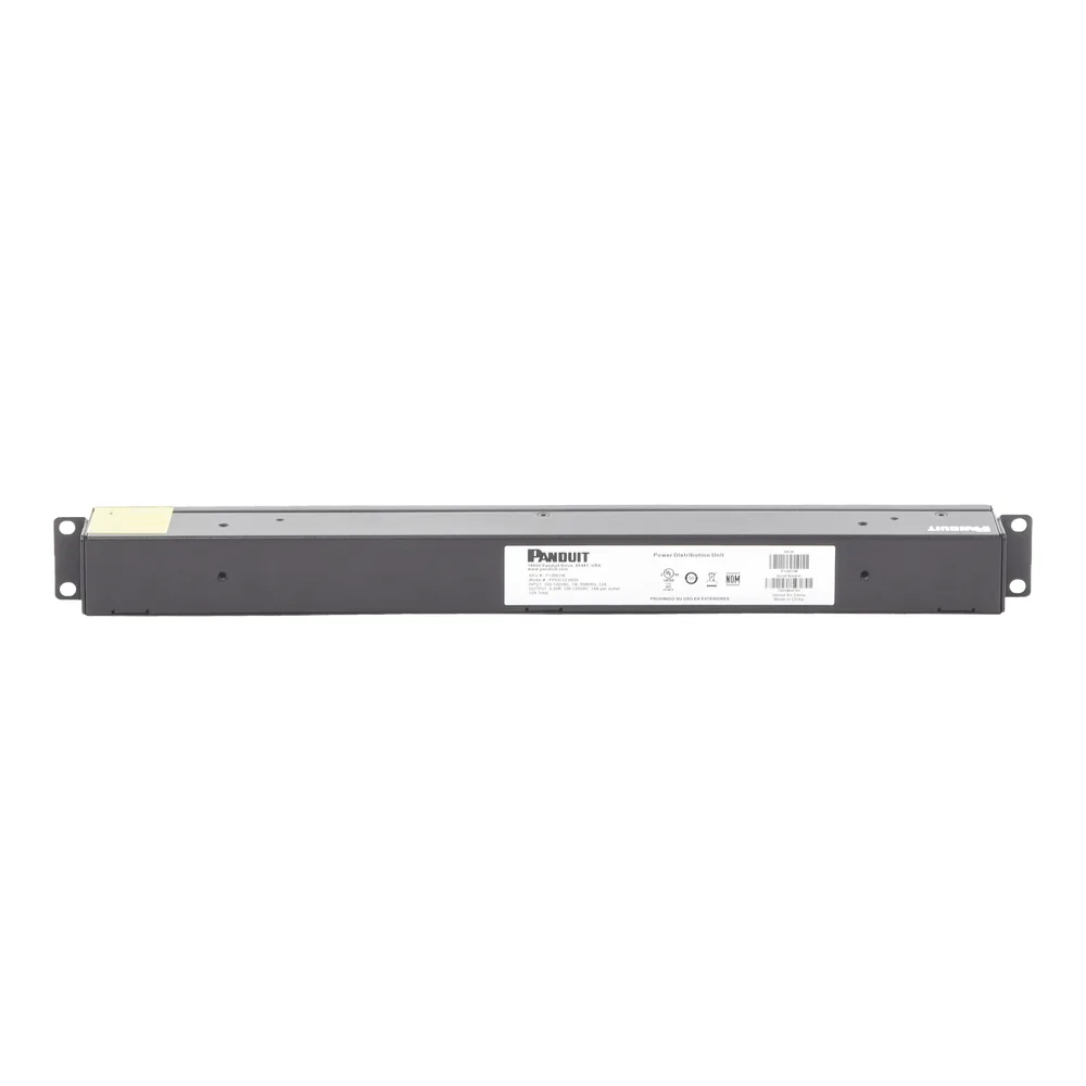PDU Básico para Distribución de Energía, Enchufe de Entrada NEMA 5-15P, Con 12 Contactos NEMA 5-20R, Instalación Horizontal de 19in, 1UR, 15 Amp, 120 Vca – vista 4
