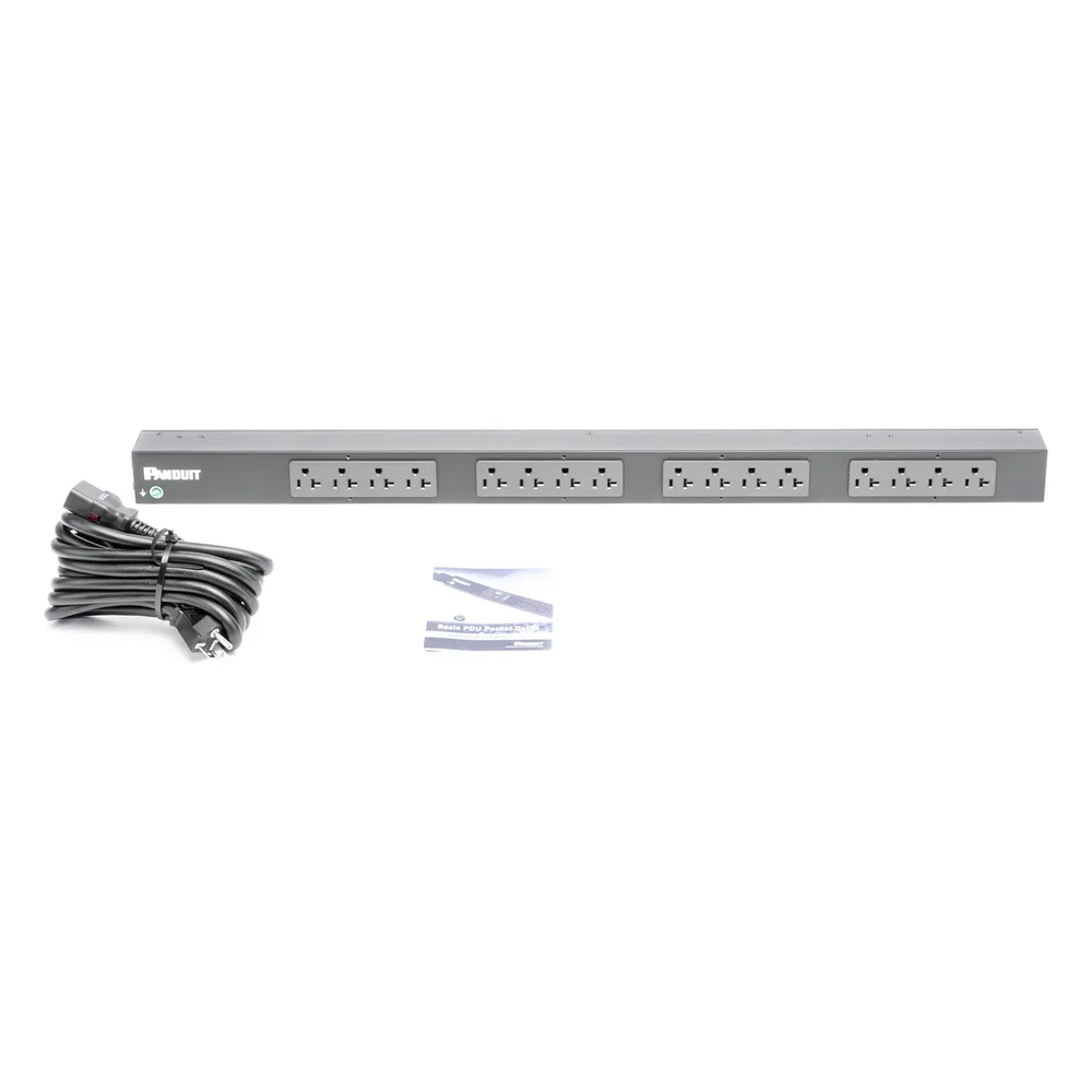 PDU Básico para Distribución de Energía, Enchufe de Entrada NEMA 5-20P, Con 16 Contactos NEMA 5-20R, de Instalación Vertical, 20 Amp, 120 Vca – vista 7
