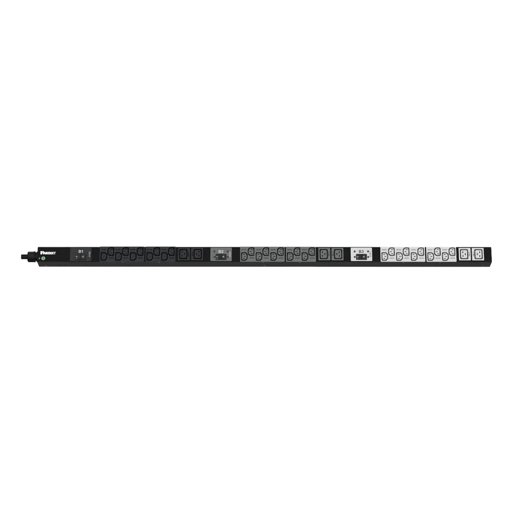 PDU Básico para Distribución de Energía, Enchufe de Entrada NEMA L15-30P, Con 30 Salidas C13 y 6 C19, de Instalación Vertical, 208 Vca, 30 Amp