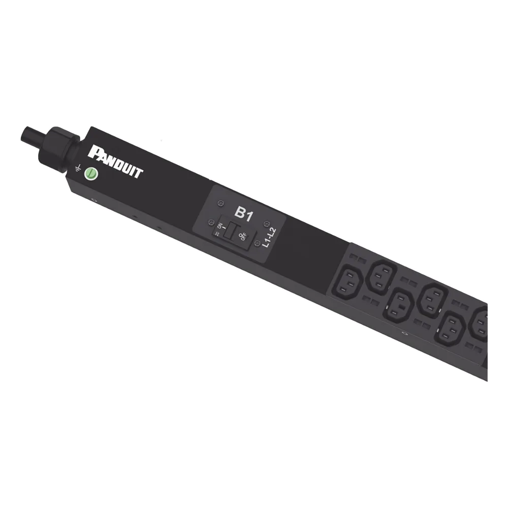 PDU Básico para Distribución de Energía, Enchufe de Entrada NEMA L6-30P, Con 20 Salidas C13 y 4 C19, de Instalación Vertical, 208 Vca, 30 Amp – vista 2
