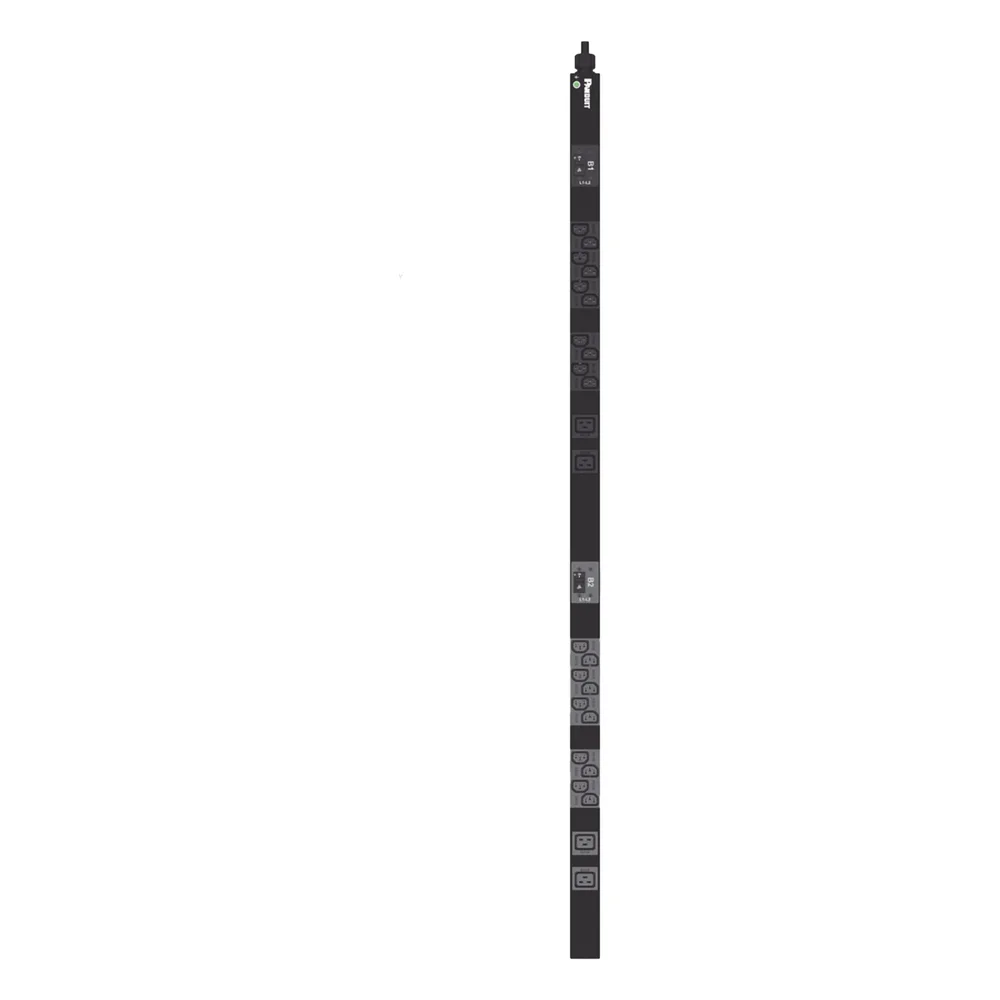 PDU Básico para Distribución de Energía, Enchufe de Entrada NEMA L6-30P, Con 20 Salidas C13 y 4 C19, de Instalación Vertical, 208 Vca, 30 Amp – vista 3