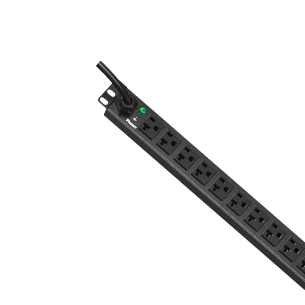 PDU ES2P Básico para Distribución de Energía, Enchufe de Entrada NEMA 5-20P, Con 12 Contactos NEMA 5-20R, Instalación Horizontal de 19in, 1UR, 20 Amp, 120 Vca – vista 4