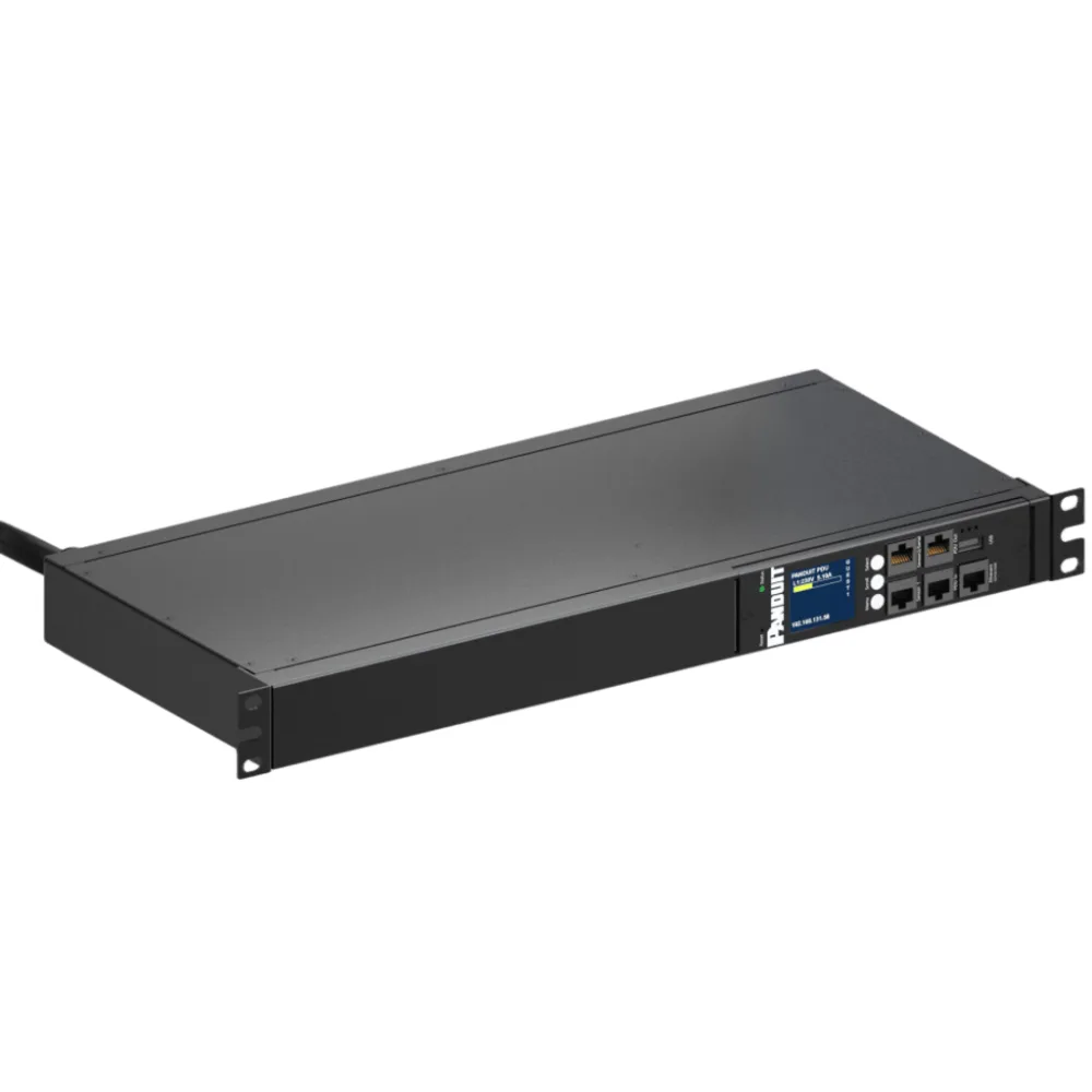 PDU ES2P Monitoreable (MI) para Distribución de Energía, Enchufe de Entrada NEMA L6-20P, Con 12 Salidas C13, Horizontal 19in, 120 Vca, 20 Amp, 1 UR – vista 4