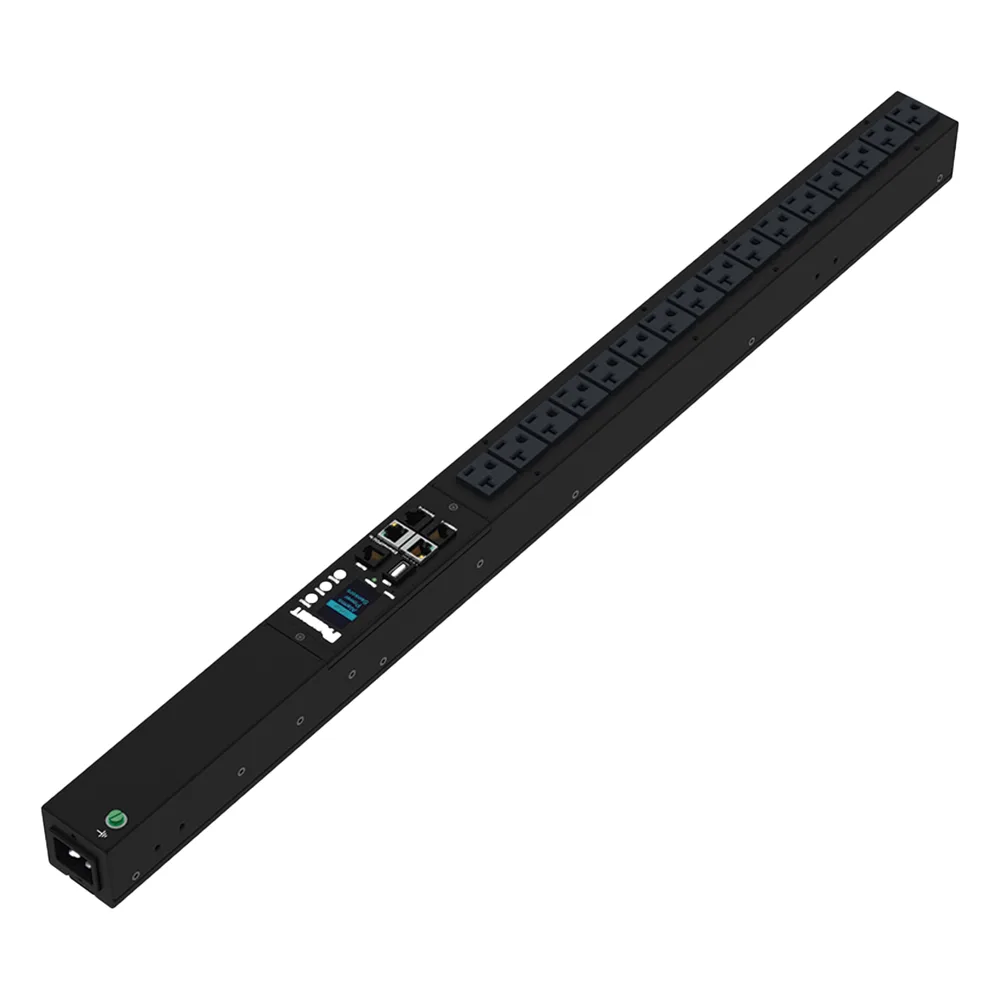 PDU G6 Monitoreable (MI) para Distribución de Energía, Enchufe de Entrada NEMA 5-15P, Con 16 Salidas NEMA 5-20R, de Instalación Vertical, 120 Vca, 15 Amp – vista 3