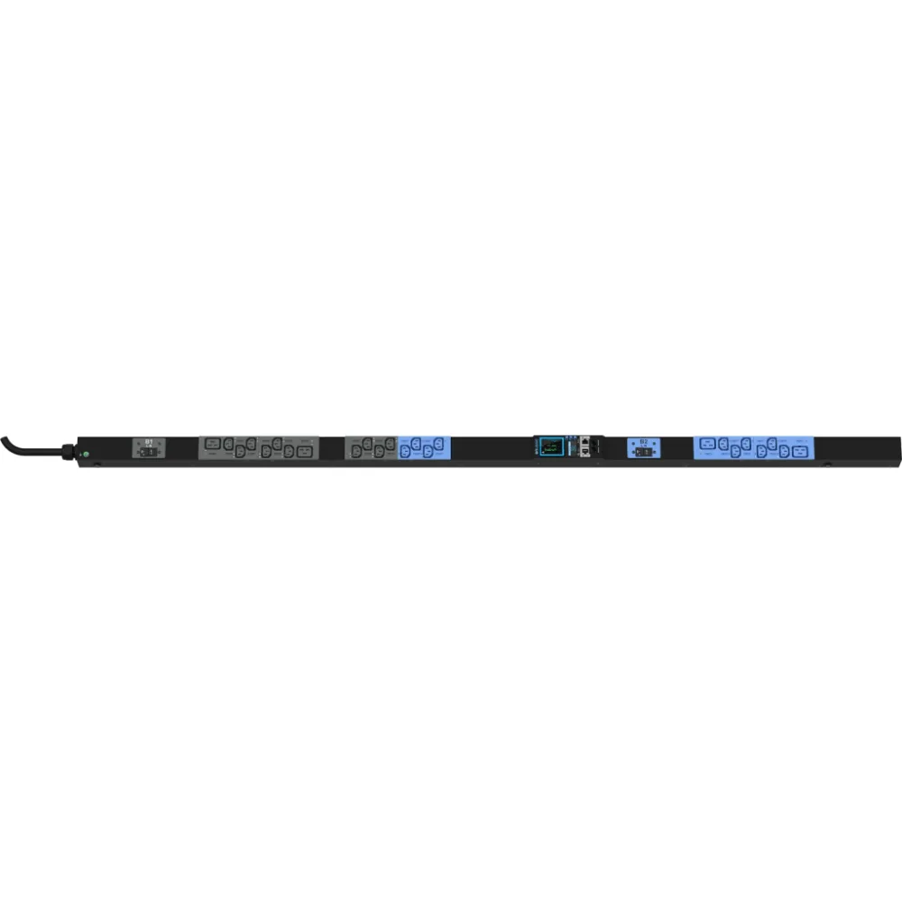 PDU Inteligente Enlogic / 24 Tomas (20) C13 + (4) C19 / 230 Vca Monofásico 32 A / 7.4 kVA / Medición y Switcheo por Toma / 2 Breakers 16 A / 0U Vertical 1.80 m (5.9 ft)