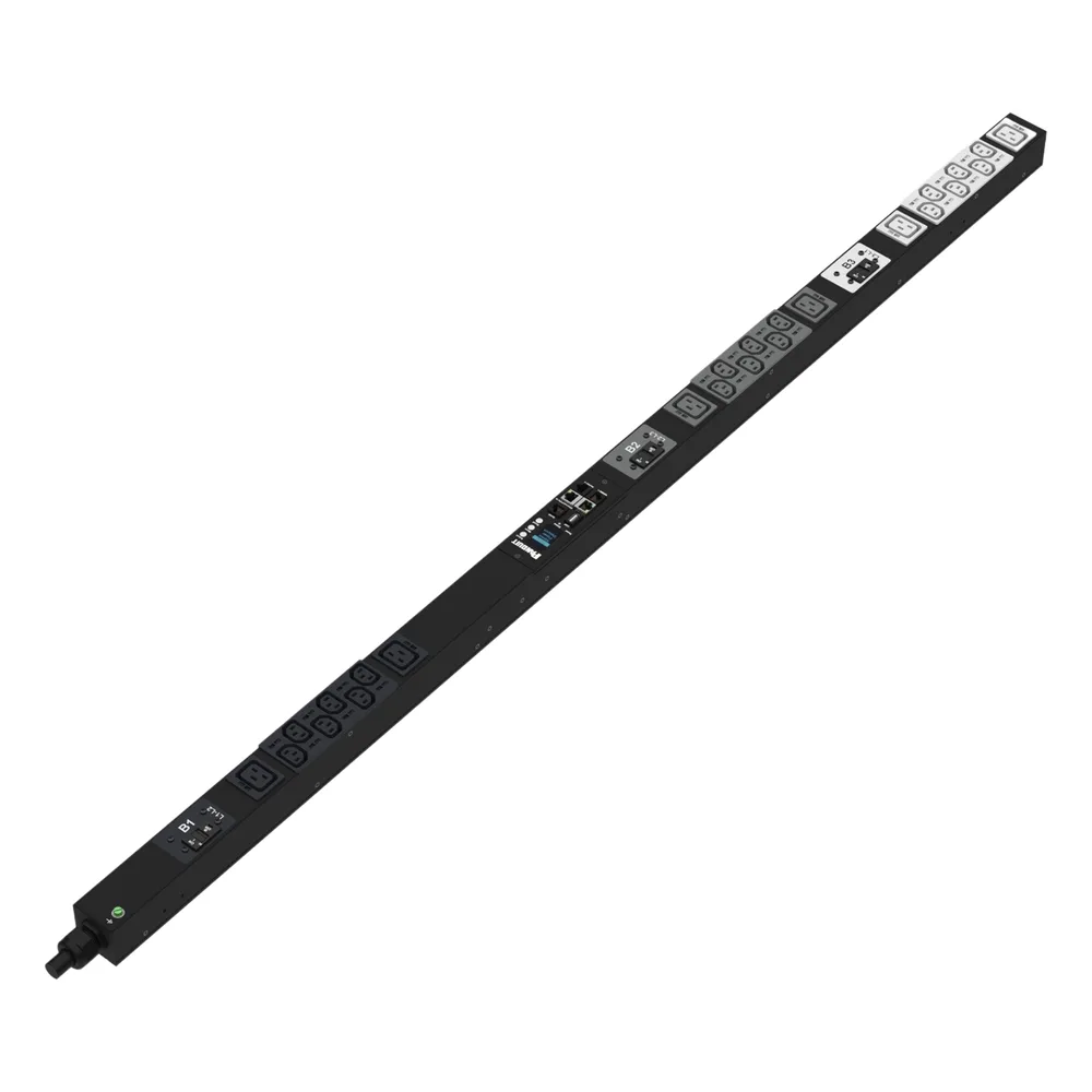 PDU Monitoreable (MI) para Distribución de Energía, Enchufe de Entrada NEMA L21-30P, Con 18 Salidas C13 y 6 C19, de Instalación Vertical, 208 Vca, 30 Amp – vista 2