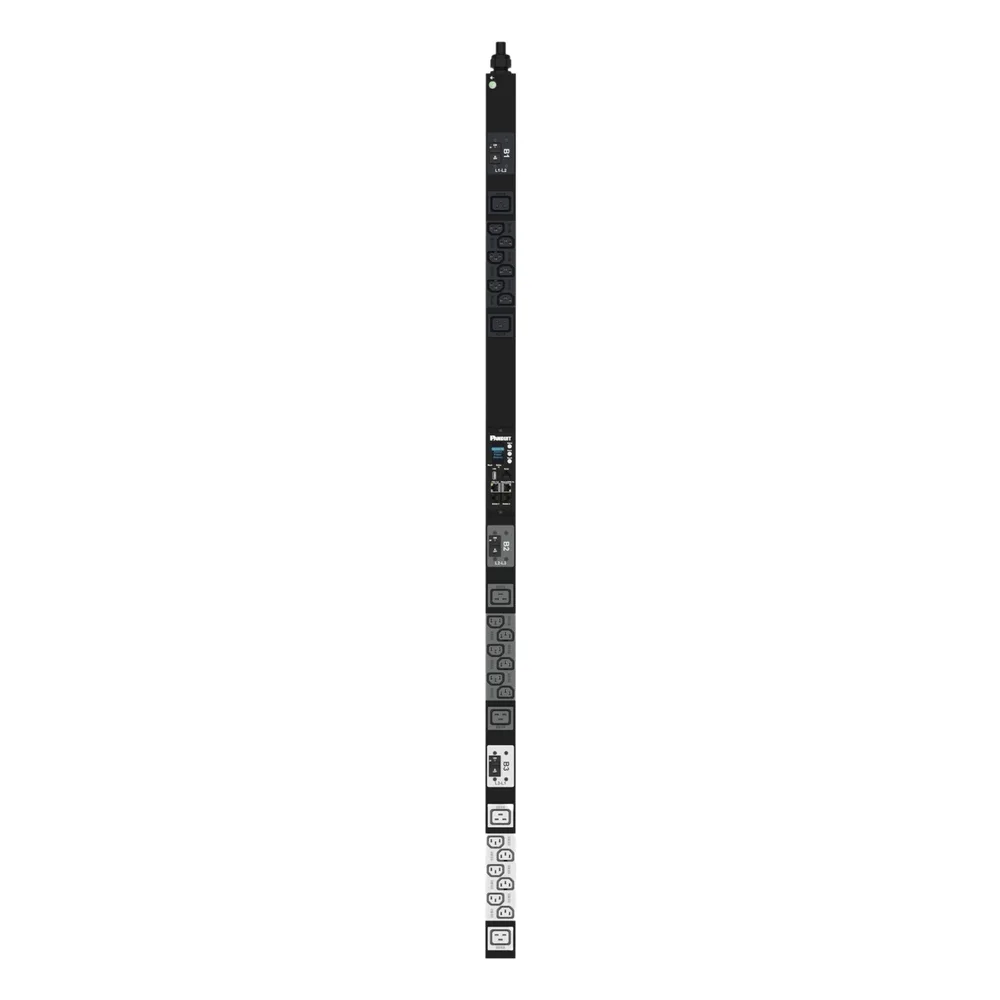 PDU Monitoreable (MI) para Distribución de Energía, Enchufe de Entrada NEMA L21-30P, Con 18 Salidas C13 y 6 C19, de Instalación Vertical, 208 Vca, 30 Amp – vista 4