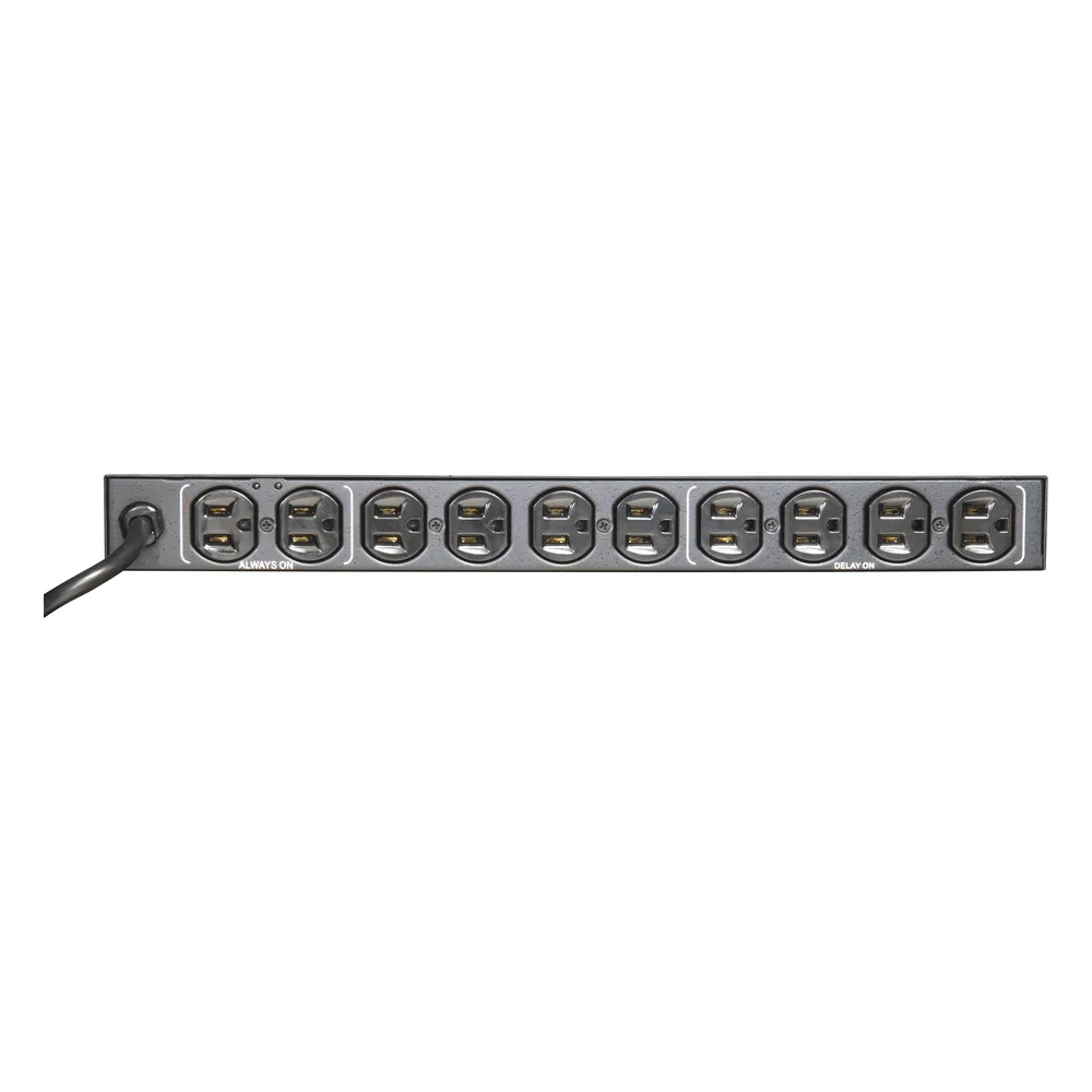 PDU para Distribución de Energía, Montaje en Rack, 11 salidas, Instalación Horizontal, de 19in, 1U, 15 Amp, 120 Vca – vista 3