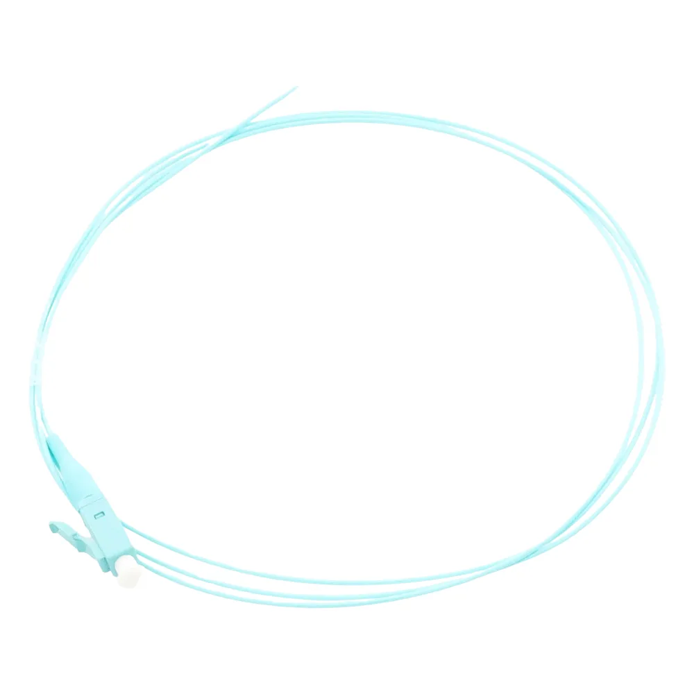 Pigtail de Fibra Óptica Simplex LC, PVC, OM4 50/125, Aqua, 1 Metro (3.28 Pies) – vista 2