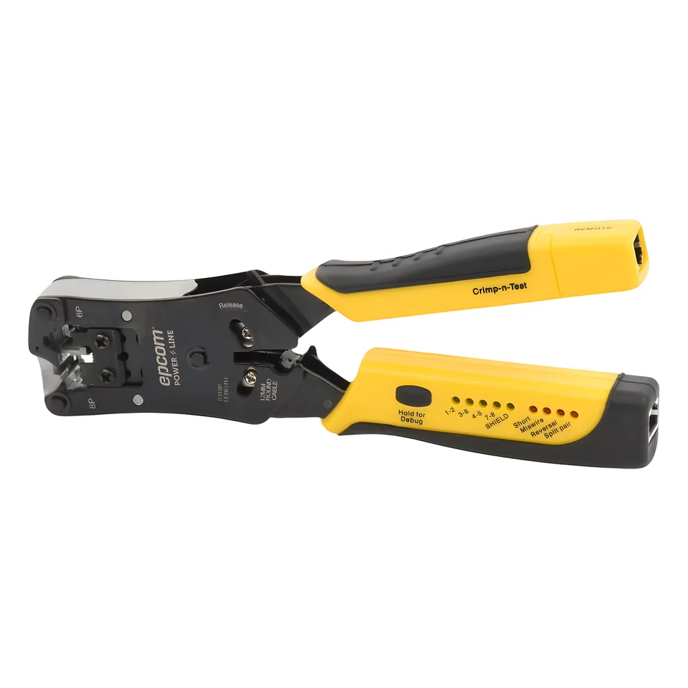 Pinza 3 en 1: Pelacables/ Terminado/ Probador para UTP. Enchufe Modular de Prueba para RJ45/RJ11/RJ22. – vista 5