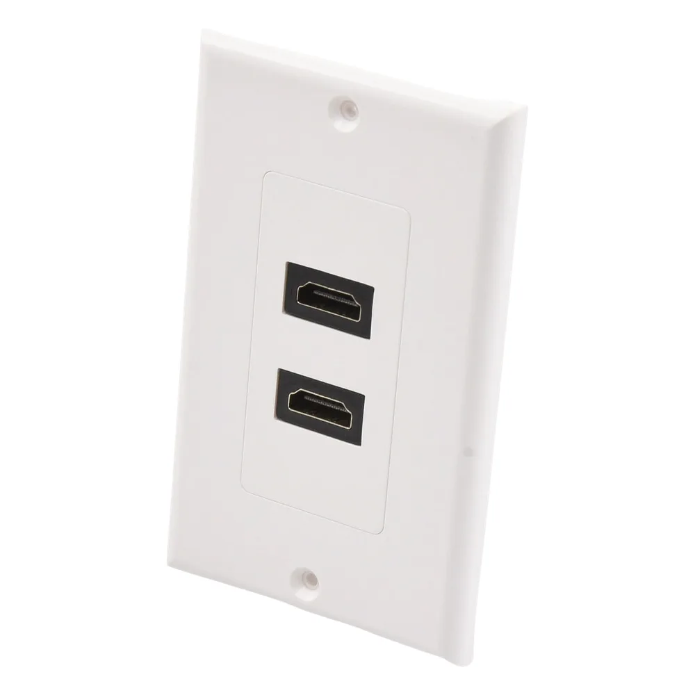 Placa de Pared de 2 Puertos HDMI Hembra a Hembra – vista 3