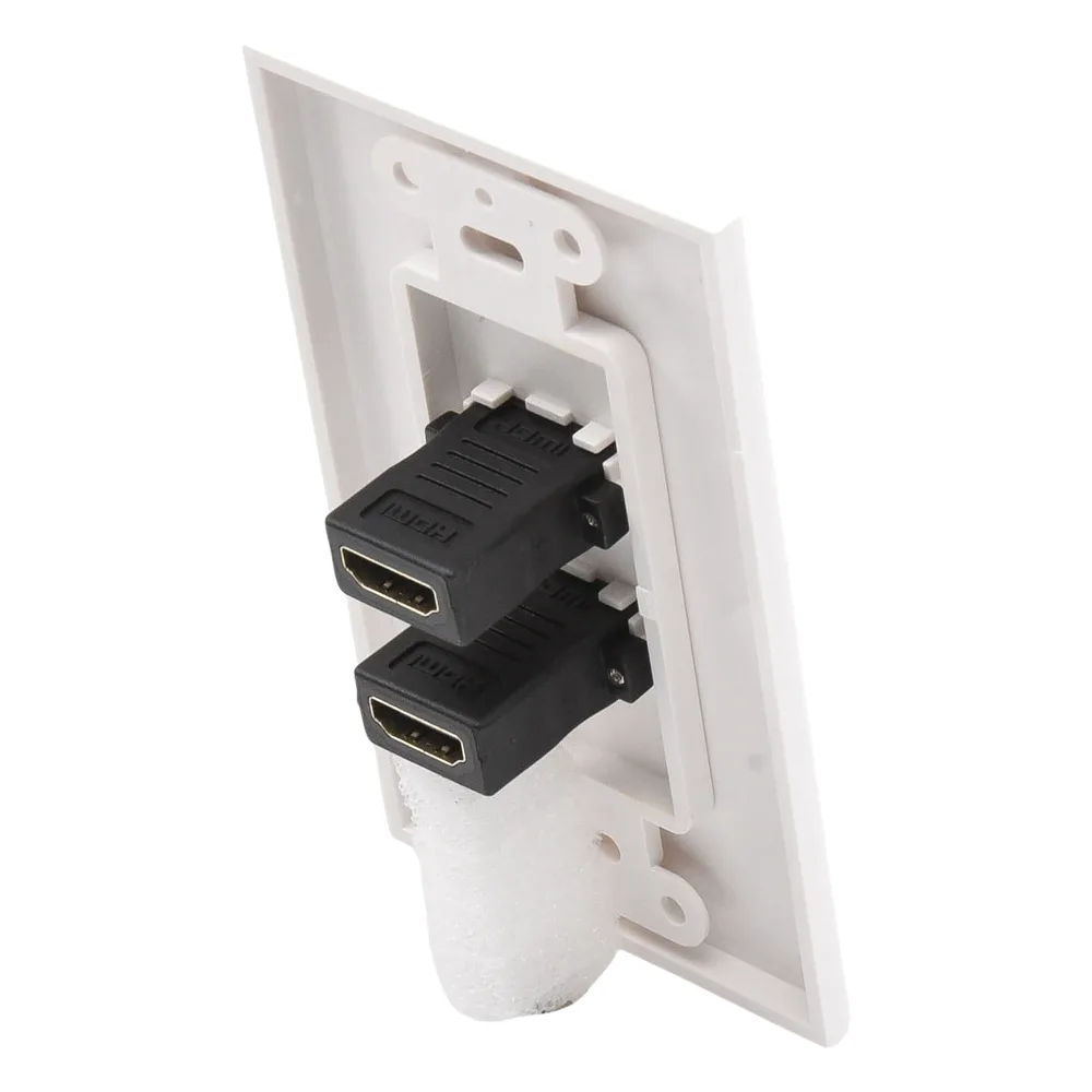 Placa de Pared de 2 Puertos HDMI Hembra a Hembra – vista 5