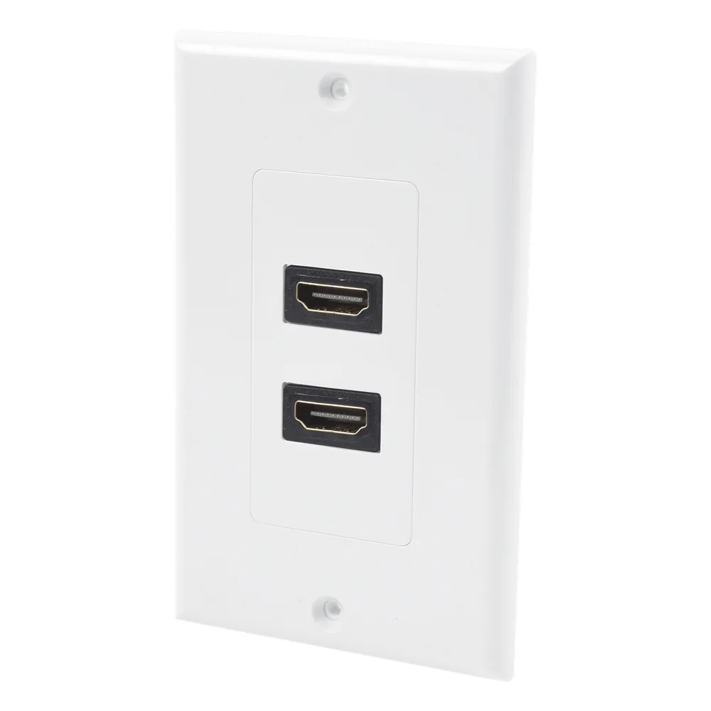 Placa de Pared de 2 Puertos HDMI Hembra a Hembra