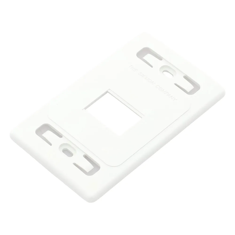 Placa de Pared Modular MAX, de 2 Salidas, Color Blanco, Versión Bulk (Sin Empaque Individual) – vista 3