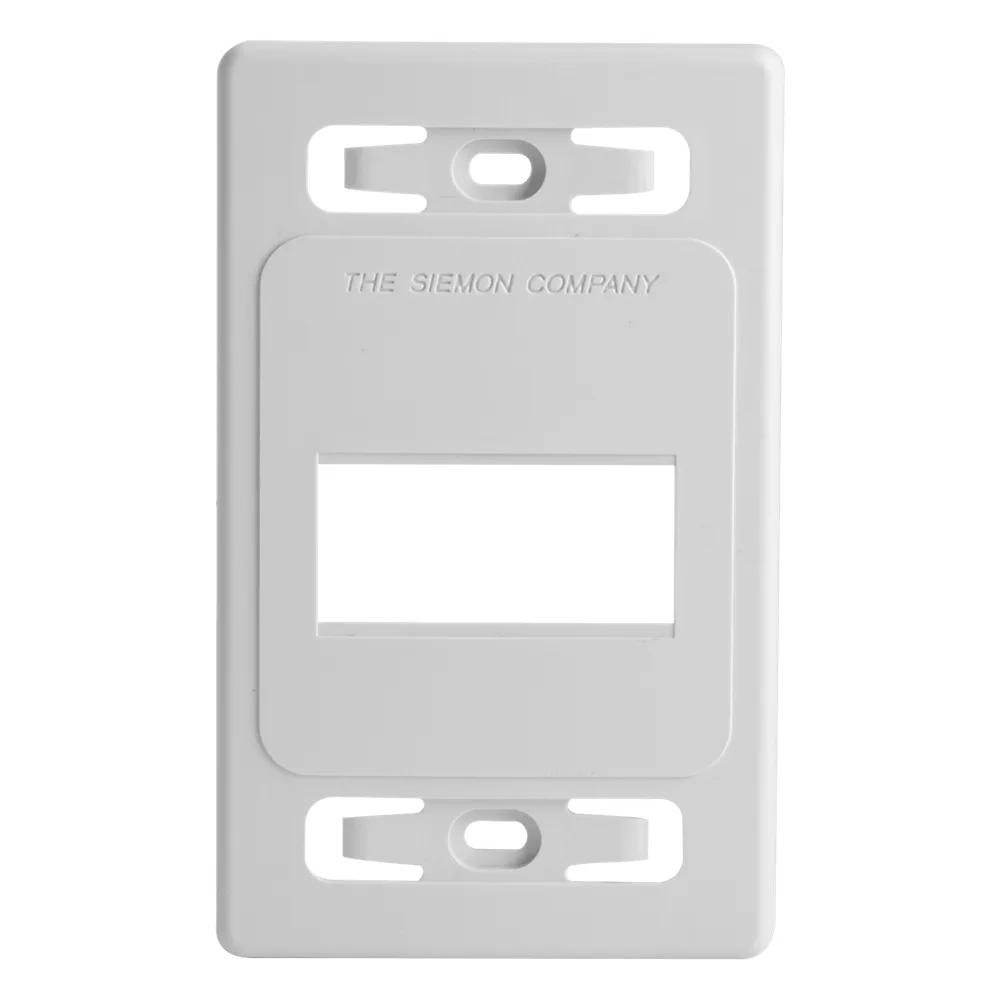 Placa de Pared Modular MAX, de 3 Salidas, Color Blanco, Versión Bulk (Sin Empaque Individual)