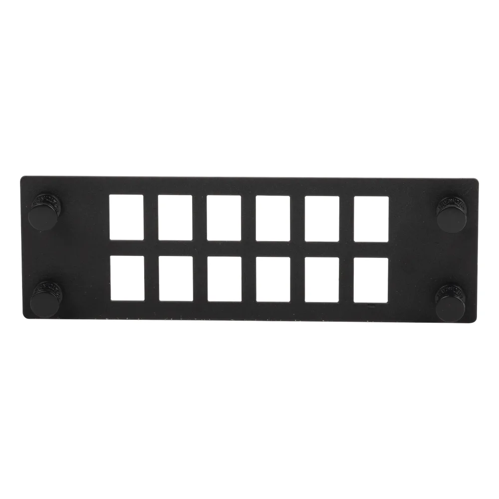 Placa Para 12 Adaptadores de Fibra Óptica, Uso con Gabinetes FPONE3 y FPONE4