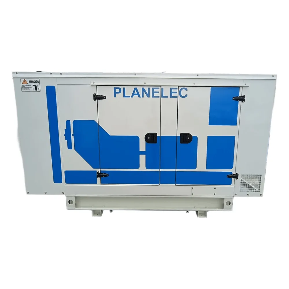 Planta de Emergencia Diesel / 42 kW (52 kVA) Emergencia / 38 kW (49 kVA) Continuo / 220/127 V /  Trifásico 4 Hilos  / Motor Cummins 4BTAA3.3G18 4 Cilindros/ Generador Stamford S1L2K1 / Control PEM-CAM Transferencia automática/ Tanque 125L.