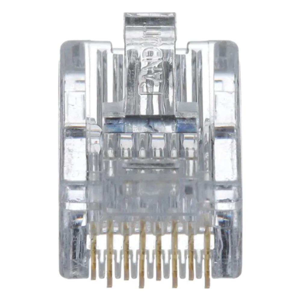Plug RJ45 Cat5e, Para Cable UTP de Calibres 24-26 AWG, Chapado en Oro de 50 Micras, Paquete de 100 Piezas – vista 2