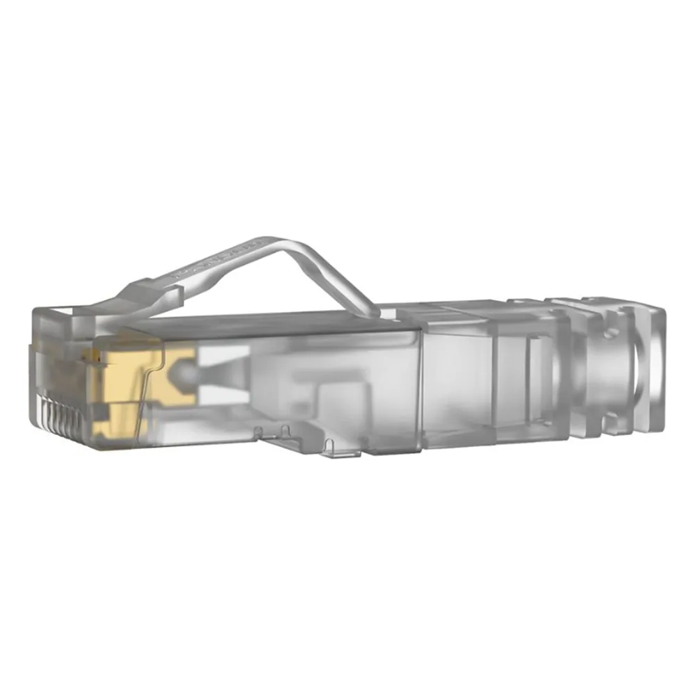 Plug RJ45 Cat6A, Para Cable UTP de Calibre 26 AWG, Chapado en Oro de 50 Micras, Paquete de 100 Piezas – vista 3