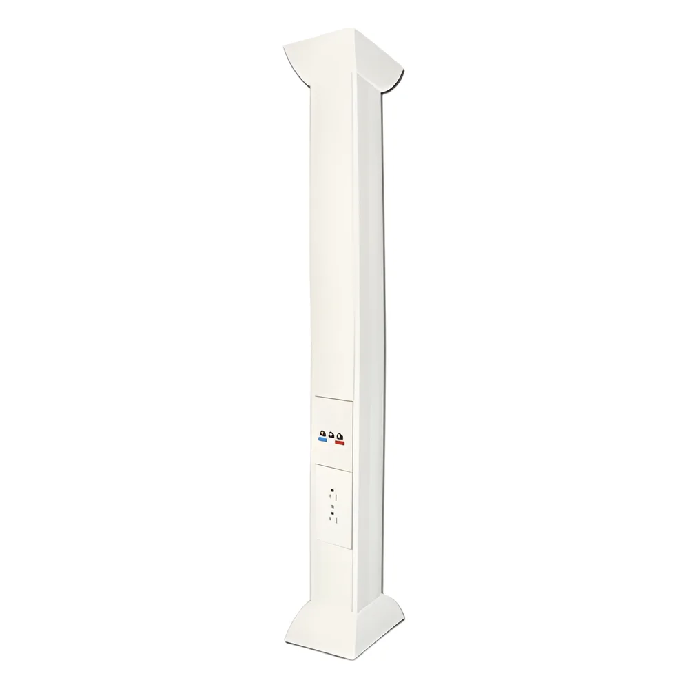 Pole Blanco de 3 Metros (9.84 Pies) para Instalaciones Eléctricas, Voz y Datos, No Incluye Accesorios, Se Venden por Separado los Modelos TEK100DUPLEX (Accesorios de Fijación y Contacto Duplex) y TEK100UNI (Soporte y Tapa Universal) (13000-01000)