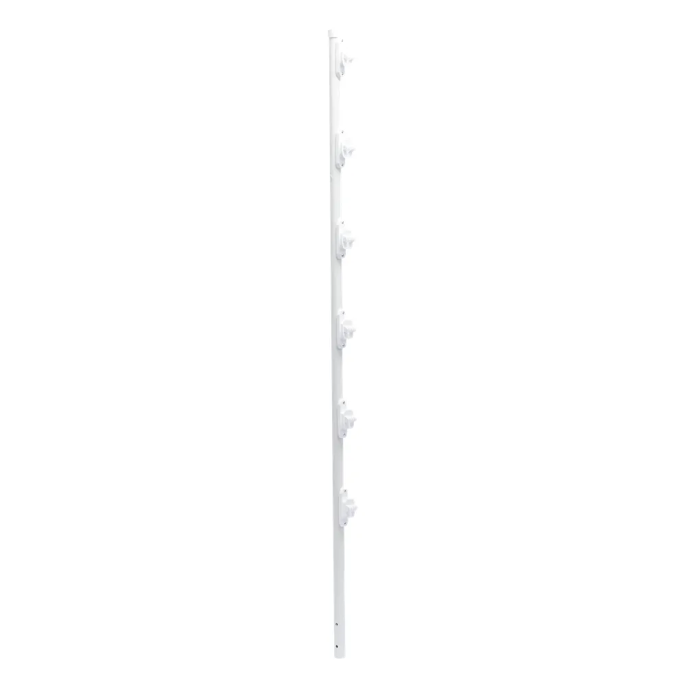 Poste con 6 Aisladores de PASO  para Cerca Electrificada. Tubo Galva. de 1.4m, cal. 18 de 1" Diam. + Pintura Blanca. – vista 3