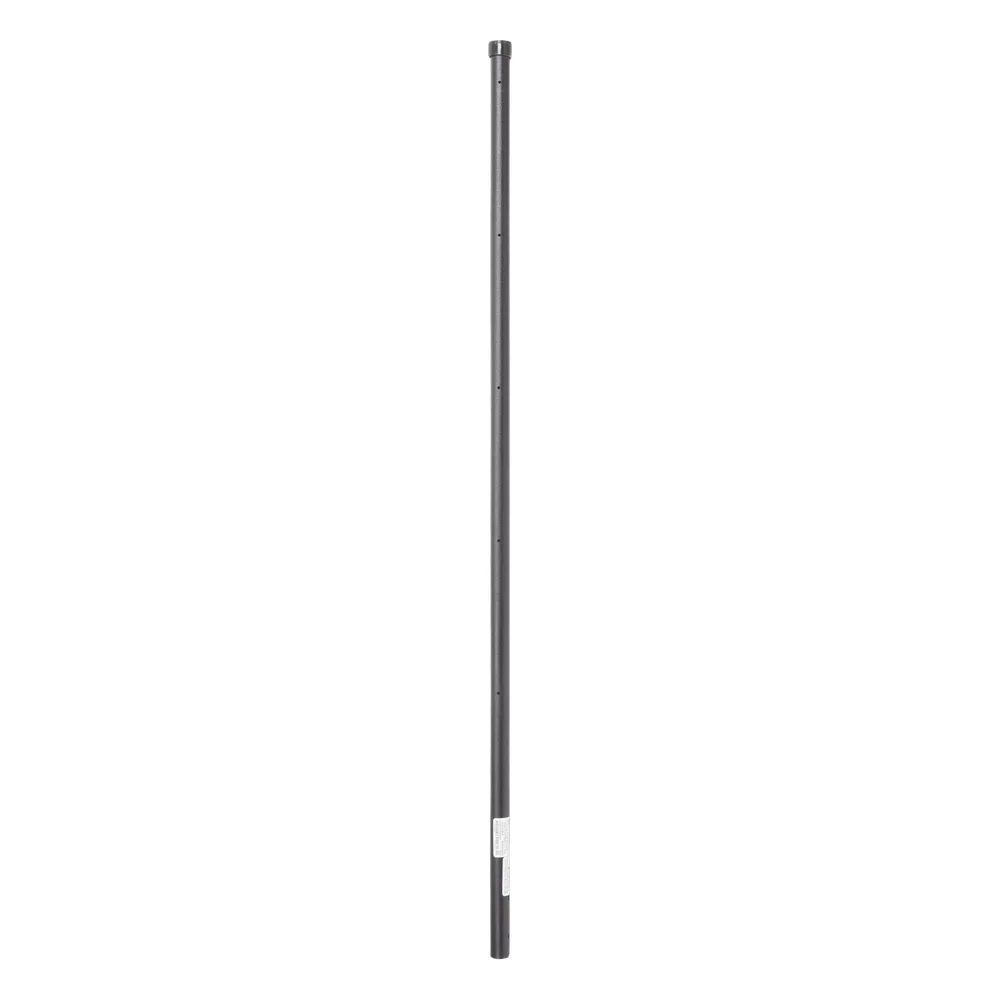 Poste de Esquina Negro de 1.2m para Cerca Electrificada de Tubo Galvanizado cal. 18 de 1"Diam. para 5 Aisladores (No incluidos).