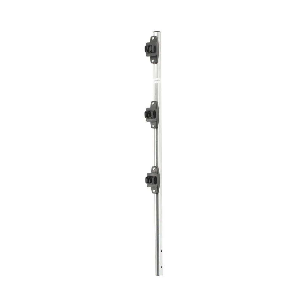 Poste de Paso / Tubo de Acero Galvanizado / Diámetro 1" / Longitud 75 cm / 3 Aisladores / Sin Pintar / Peso 0.5 KG – vista 2