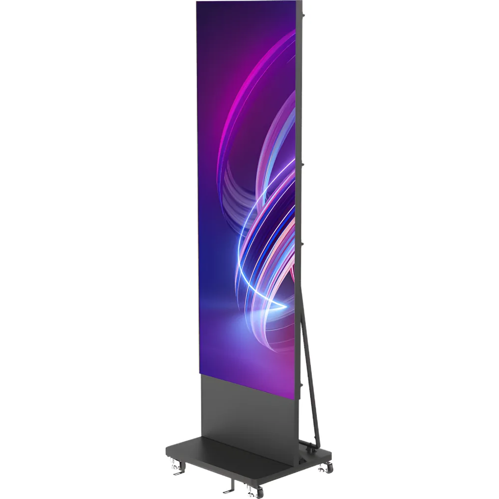 Poster LED de Piso / Pixel Pitch 1.5 mm / Modular (Puede Crecer con Mas Posters) / Case para Transporte / Uso en Interior / Calidad de Video Destacada – vista 2