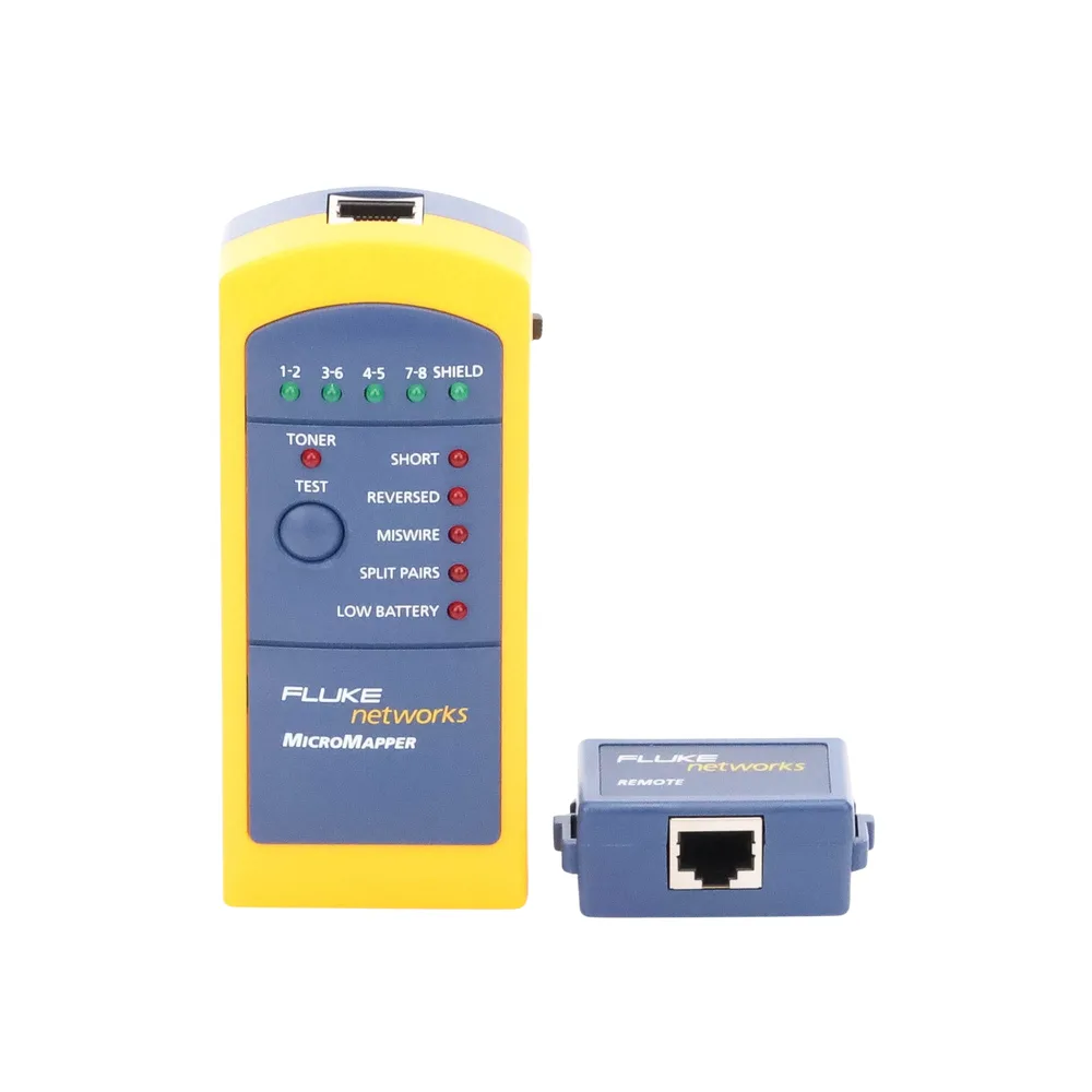 Probador de Mapa de Cableado MicroMapper, para Verificar Rápida y Fácilmente la Integridad del Cableado de Par Trenzado de Ethernet – vista 2