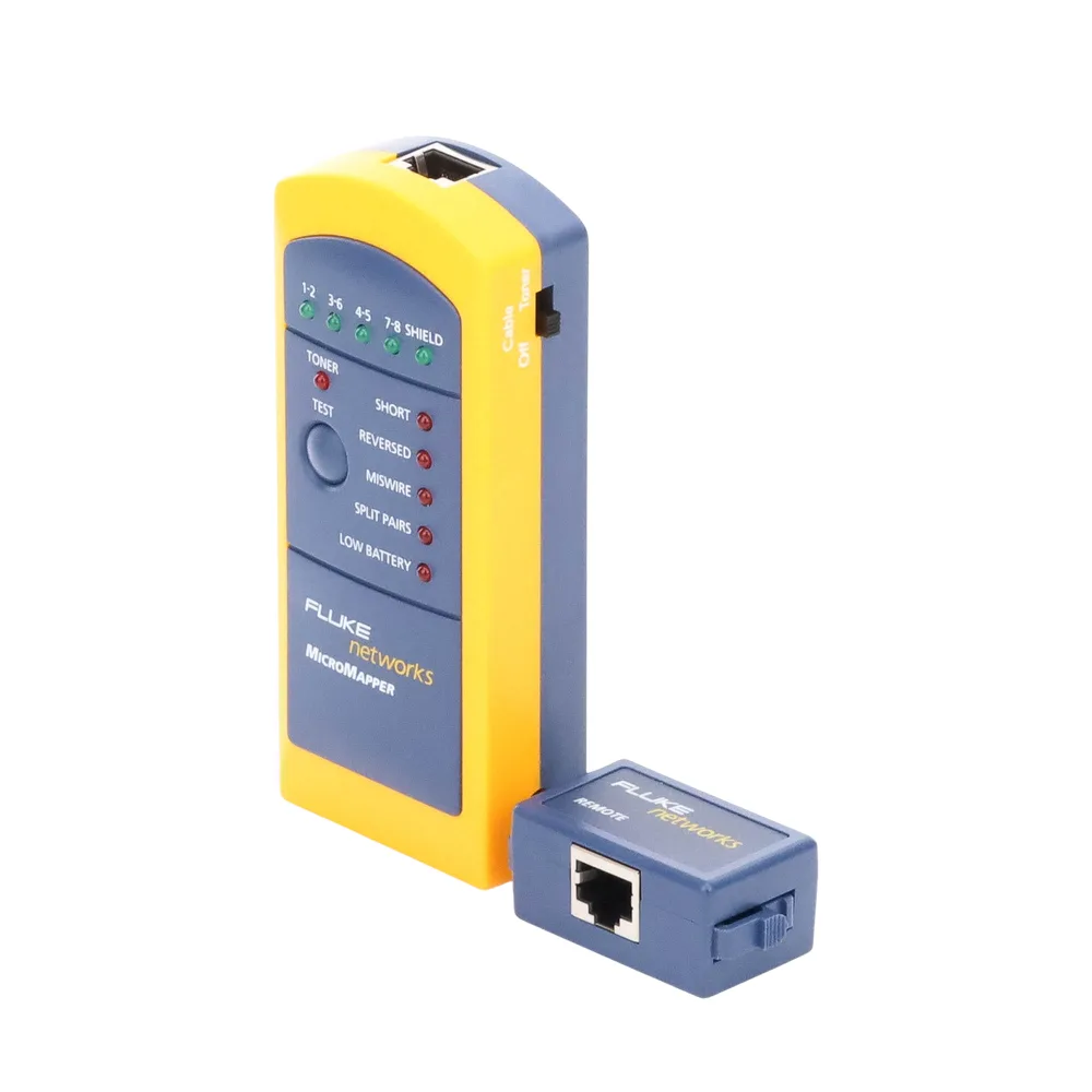 Probador de Mapa de Cableado MicroMapper, para Verificar Rápida y Fácilmente la Integridad del Cableado de Par Trenzado de Ethernet – vista 4