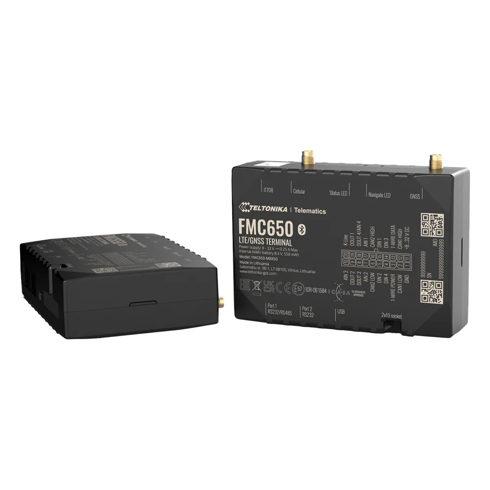 Profesional Rastreador Vehicular (GPS) 4G LTE Cat 1 Con Lectura Can / Bluetooth y Múltiples Entradas y Salidas Digitales – vista 2