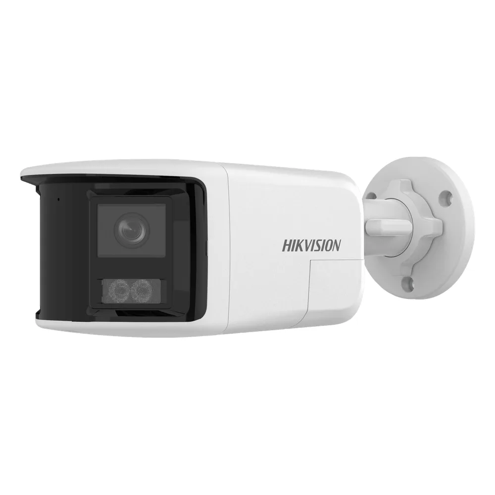 [PROTECCIÓN ACTIVA] Bala IP 6 Megapixel / 2 Lentes de Lente 2.8 mm (Imagen Panorámica 180°) / 30 mts IR / Exterior IP67 / Luz Intermitente y Alerta de Audio / Audio Bidireccional / ACUSENSE / WDR 120 dB / Micro SD