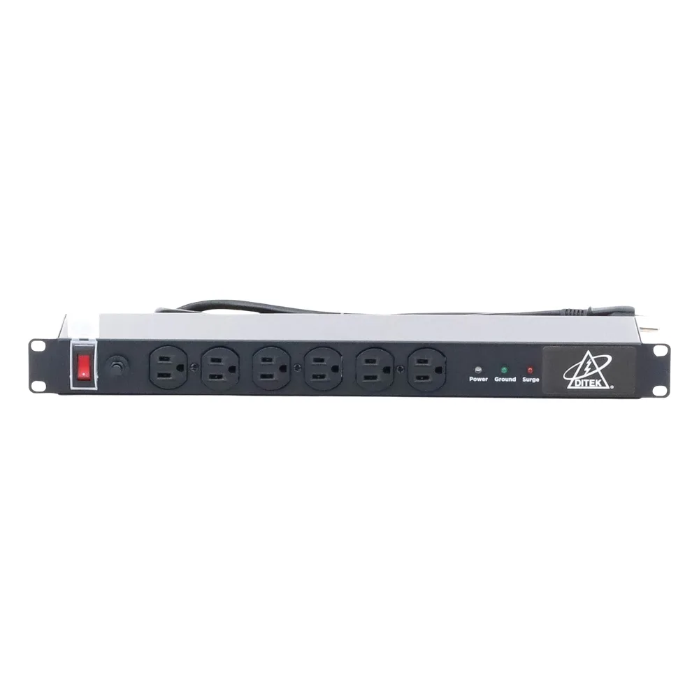 Protector Contra Sobretensiones de 120 VCA, 15 A, 12 Salidas, Montaje en Rack 1U, Servidores Montados en Rack, Sistemas de Voz, Controladores, Equipos de Video Vigilancia – vista 2