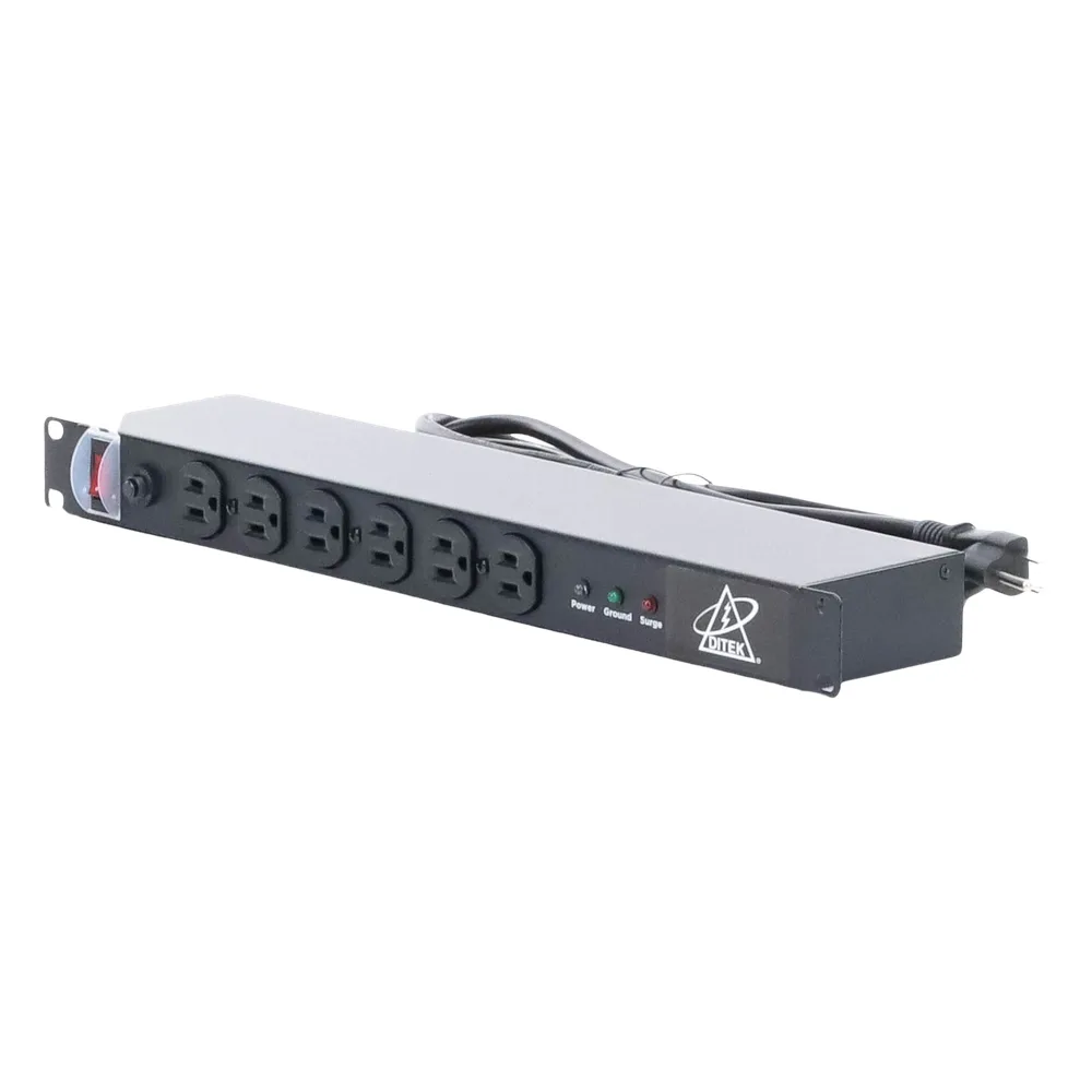 Protector Contra Sobretensiones de 120 VCA, 15 A, 12 Salidas, Montaje en Rack 1U, Servidores Montados en Rack, Sistemas de Voz, Controladores, Equipos de Video Vigilancia – vista 4