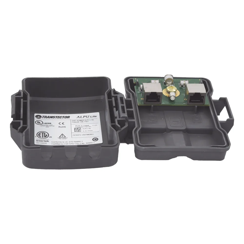 Protector PoE Exterior Gigabit / Tubo de Descarga de Gas GDT / 51W PoE+ / RJ45 Blindado / IP23 / Enlaces Inalámbricos – vista 2