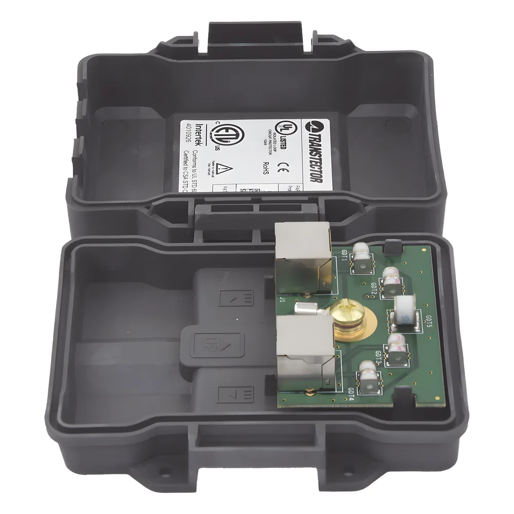 Protector PoE Exterior Gigabit / Tubo de Descarga de Gas GDT / 51W PoE+ / RJ45 Blindado / IP23 / Enlaces Inalámbricos – vista 3