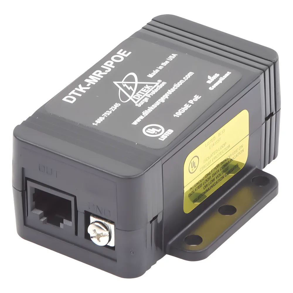 Protector PoE / RJ45 Hembra / 10 GbE / PoE y HiPoE / Cámaras IP y WAP – vista 3