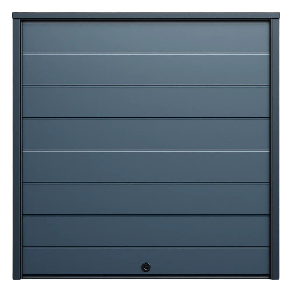 Puerta D / Garage D / Alta Calidad / Linea Central / Color GRIS /  acabdo DELUXE / 10X9 pies / AISLADA / Estilo Americana.