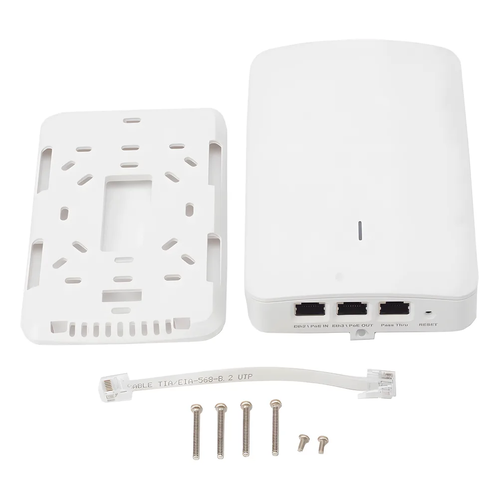 Punto de Acceso Empresarial Wi-Fi 6 / Con diseño para Pared / 3 Puertos Gigabit (1 con Salida PoE) / Doble banda en ( 2.4 y 5 GHz) / Hasta 2.5 Gbps / Gestión desde la Nube / Alimentación PoE af – vista 6